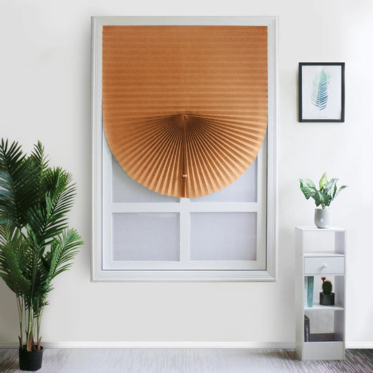 Pleated Window Shade Adhesive Blinds Light Blocking