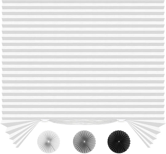 Pleated Window Shade Adhesive Blinds Light Blocking