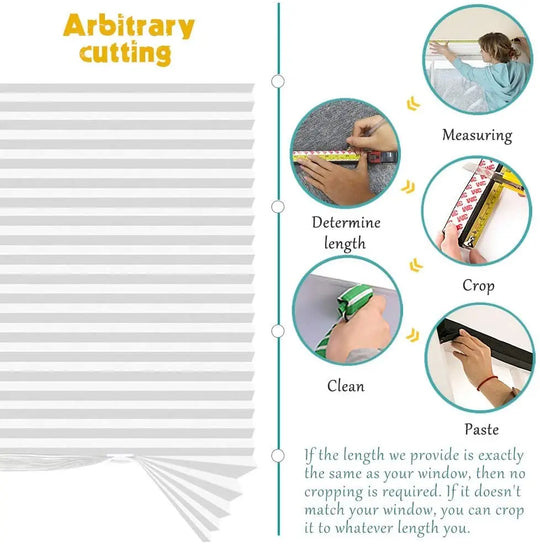 Pleated Window Shade Adhesive Blinds Light Blocking