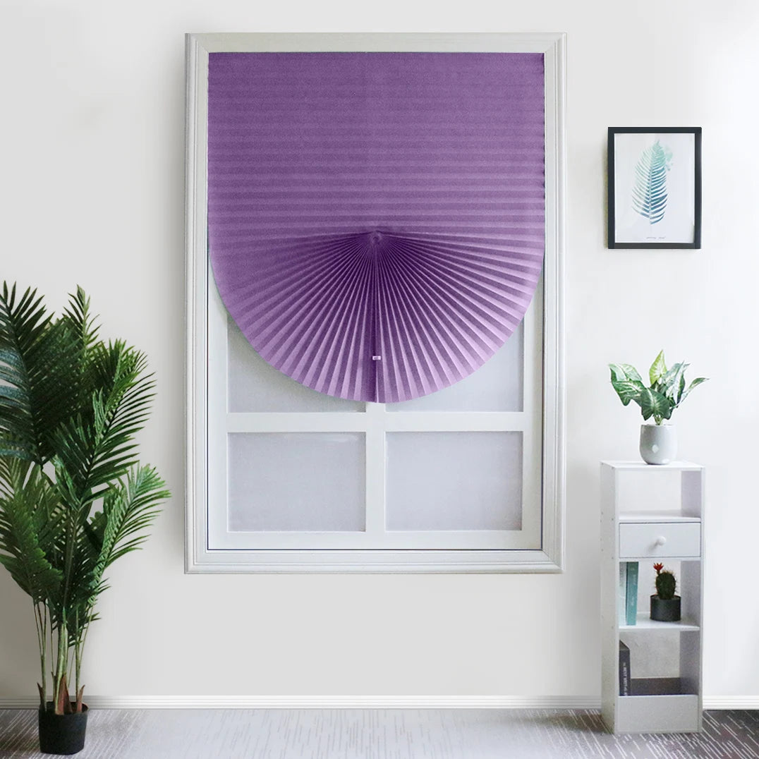 Pleated Window Shade Adhesive Blinds Light Blocking