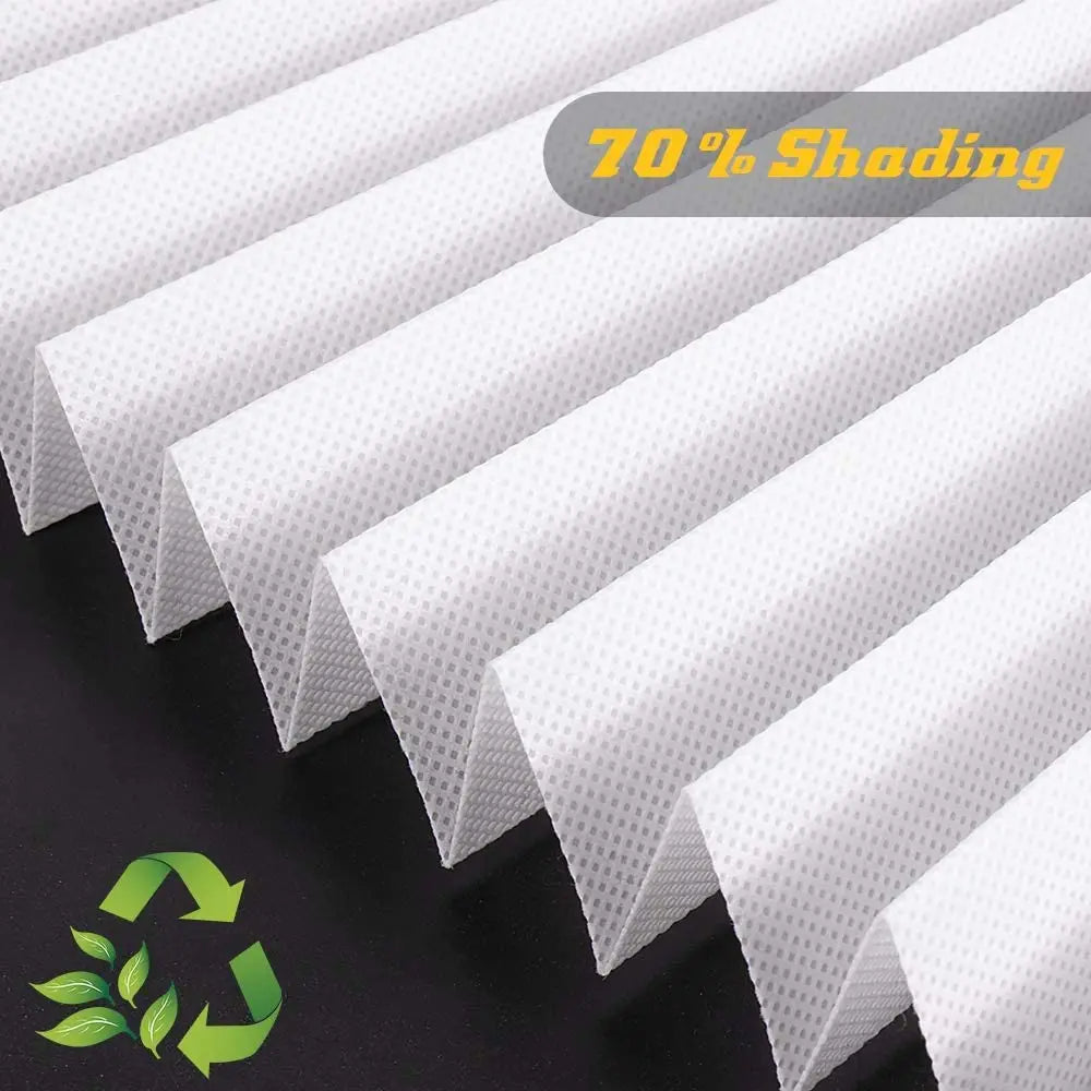 Pleated Window Shade Adhesive Blinds Light Blocking