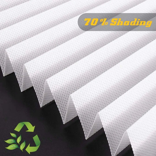 Pleated Window Shade Adhesive Blinds Light Blocking