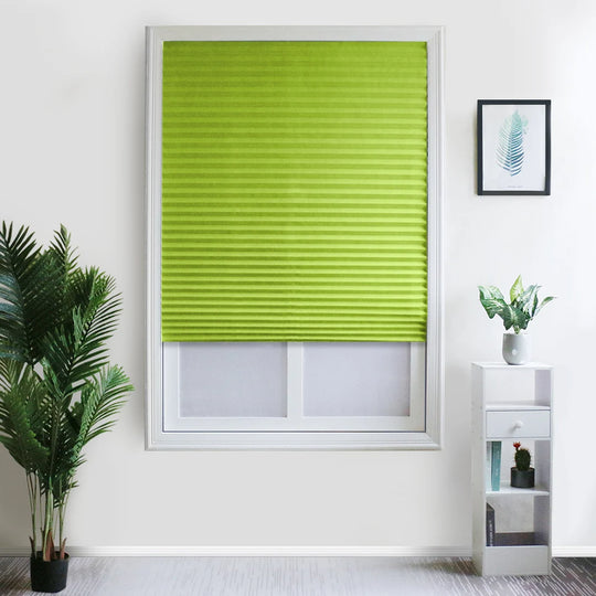 Cheap Adhesive Window Pleated Zebra Blinds