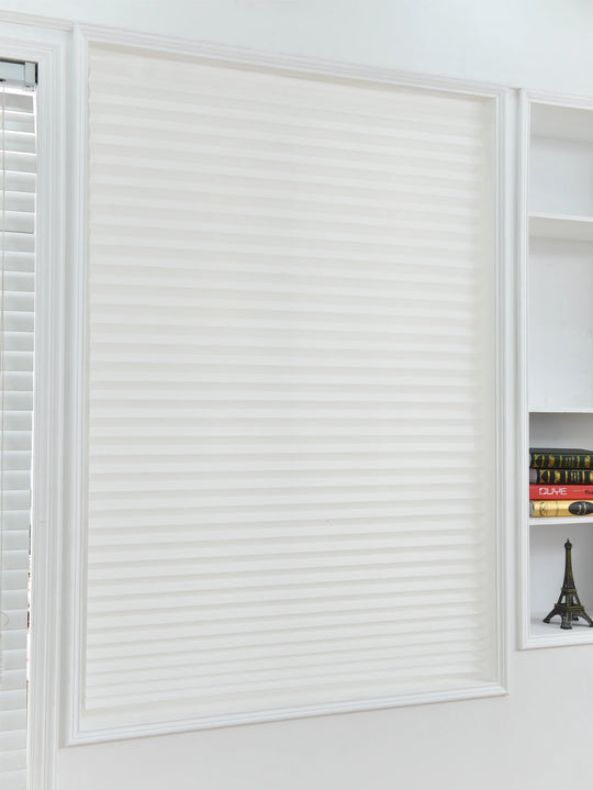 Pleated Window Shade Adhesive Blinds Light Blocking