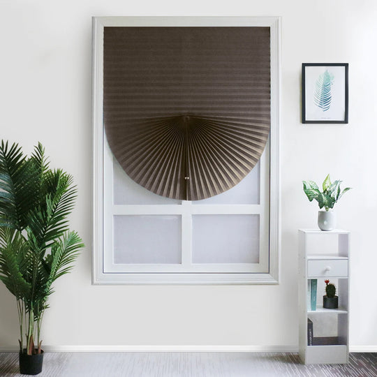 Pleated Window Shade Adhesive Blinds Light Blocking