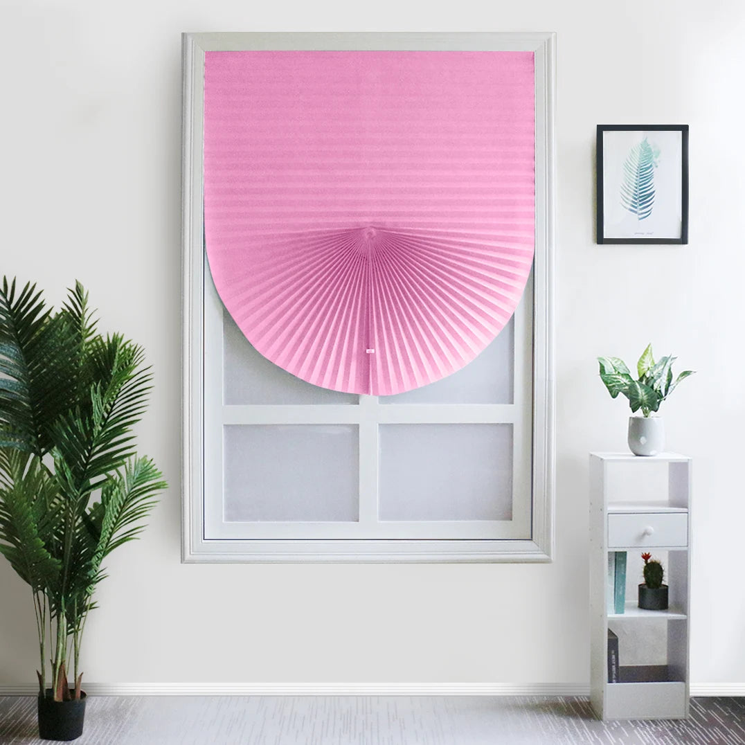 Pleated Window Shade Adhesive Blinds Light Blocking