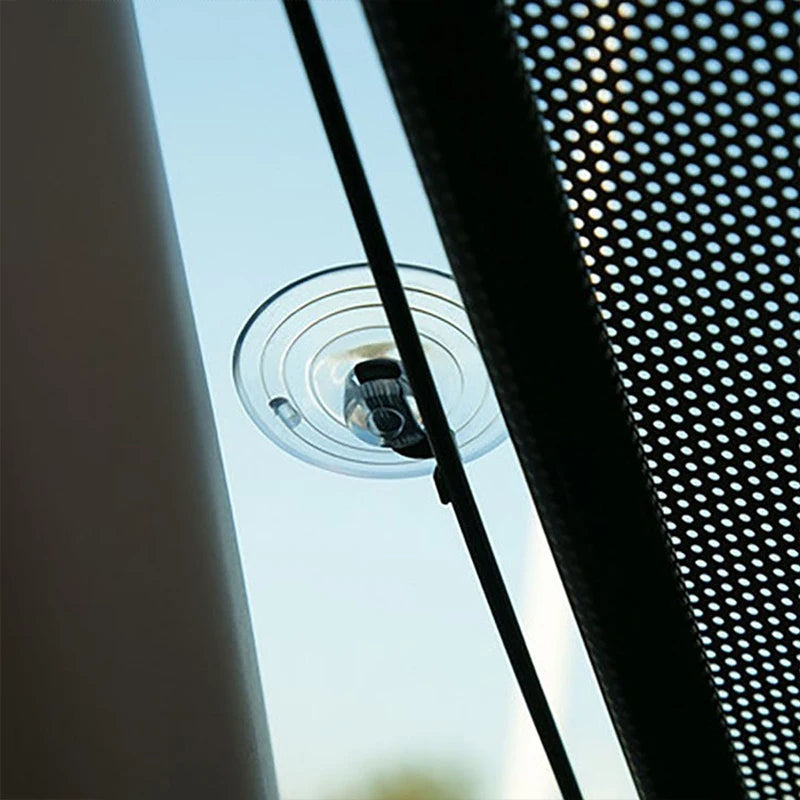 Window Roller Blinds Suction Cup Blackout Drilling Home Decor