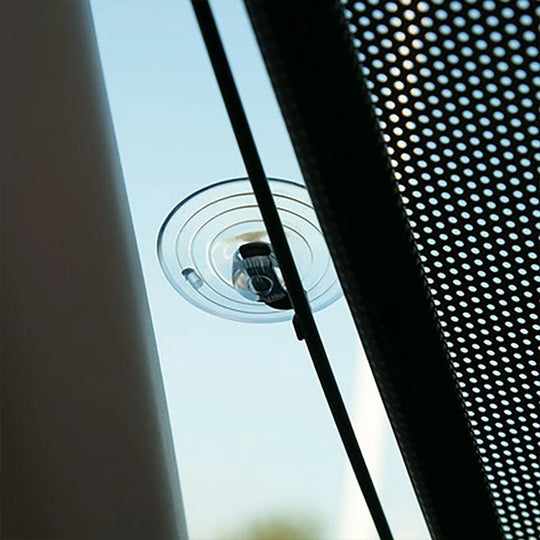 Window Roller Blinds Suction Cup Blackout Drilling Home Decor