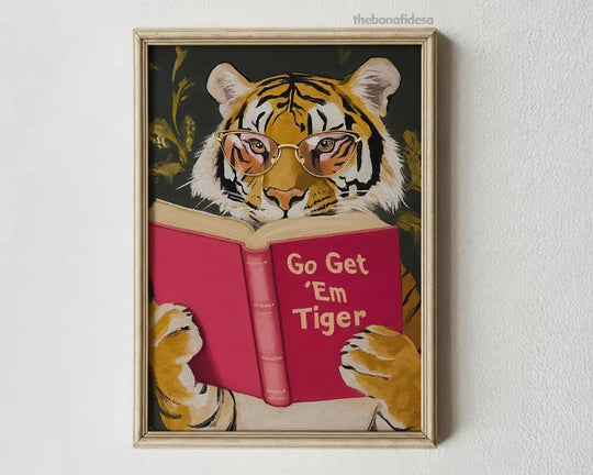 Humorous Bookworm Wall Art Decor for Library Office