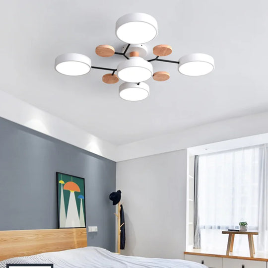 Modern Living Room Ceiling Chandelier Light Three Colors