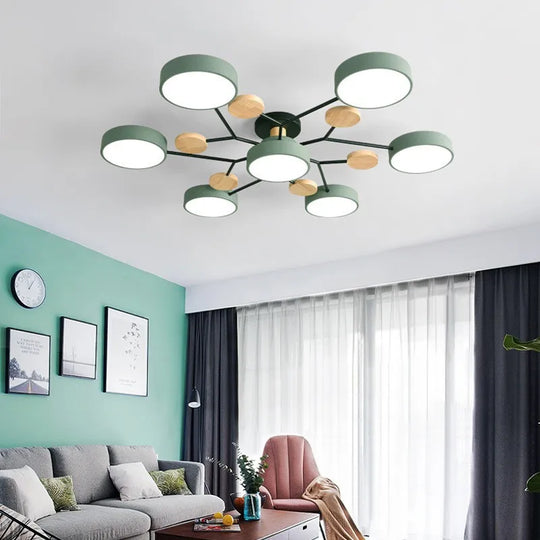 Modern Living Room Ceiling Chandelier Light Three Colors