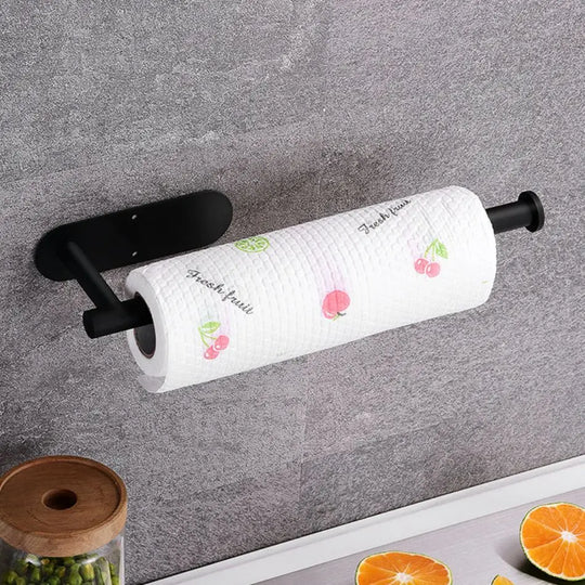 Kitchen Paper Towel Holder Adhesive Tissue Hanger Toilet Roll Paper Dispenser