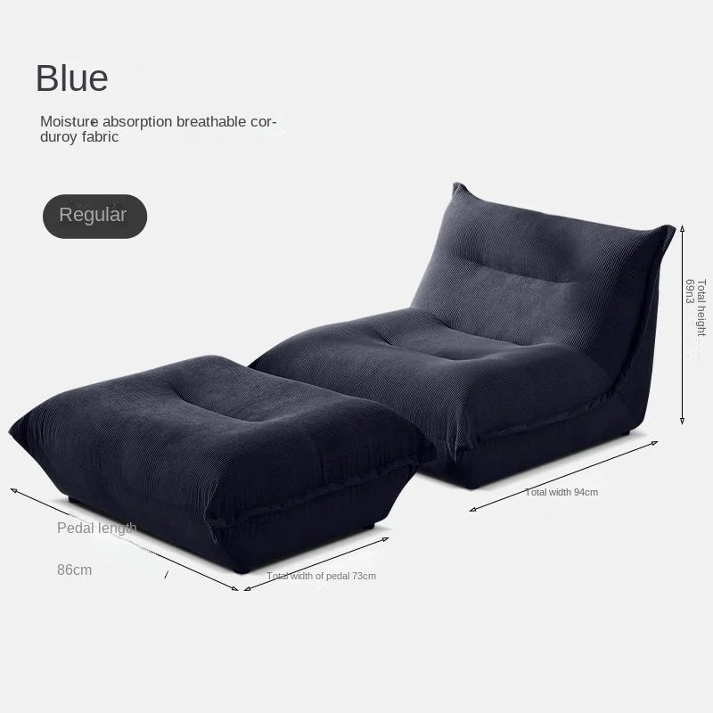 MOMO Lazy Sofa Can Lie Down And Sleep Small Room Balcony Leisure Lounger Internet Celebrity Dumplings Bedroom Single Small Sofa