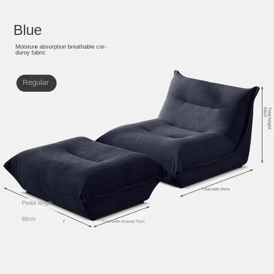 MOMO Lazy Sofa Can Lie Down And Sleep Small Room Balcony Leisure Lounger Internet Celebrity Dumplings Bedroom Single Small Sofa