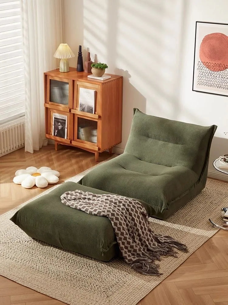 MOMO Lazy Sofa Can Lie Down And Sleep Small Room Balcony Leisure Lounger Internet Celebrity Dumplings Bedroom Single Small Sofa