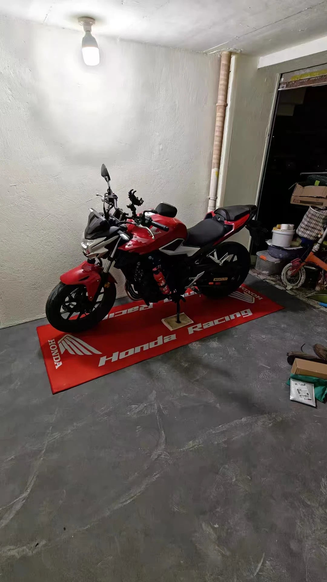 HONDA Motorcycle Carpet Garage Mat Racing Cool Moto Display Motorcycle Display Mat Anti-slip Home Decoration Living Room Rug