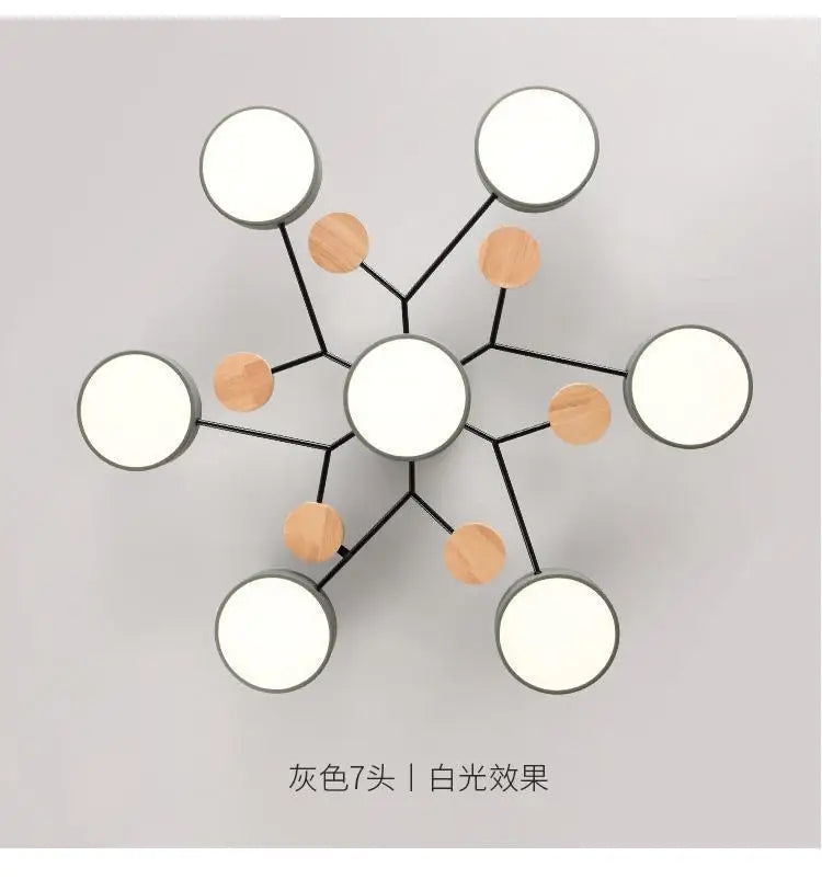 Modern Living Room Ceiling Chandelier Light Three Colors