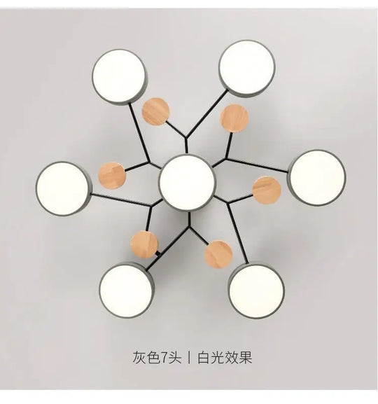 Modern Living Room Ceiling Chandelier Light Three Colors