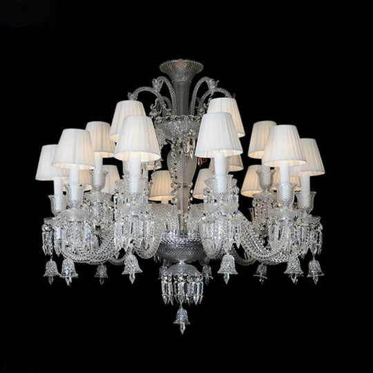 Living Room Chandelier Large Hotel Wedding Luxury Crystal Ceiling