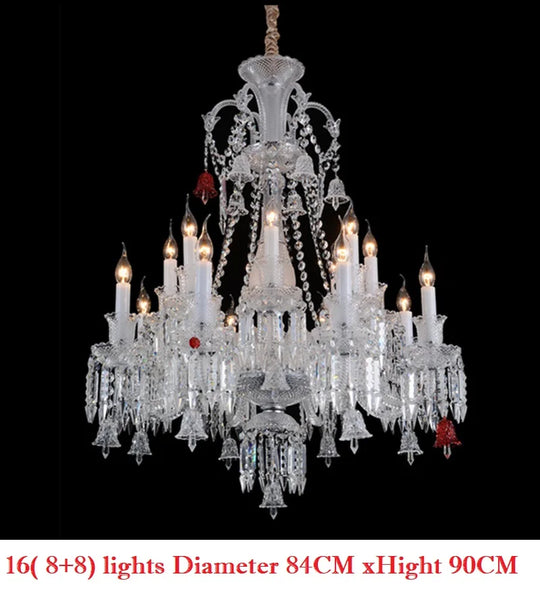 Living Room Chandelier Large Hotel Wedding Luxury Crystal Ceiling