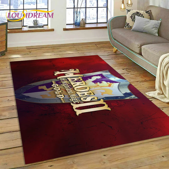 HD Heroes of Might and Magic Retro Games Rug Carpet for Living Room Bedroom Decor,Floor Mat Non-slip Decoration for Sofa Doormat