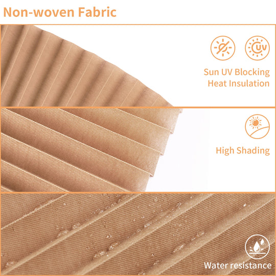 Large Size Self-adhesive Pleated Blinds Bathroom Balcony Shade Half /Full Blackout Window Curtains for Bedroom Living Room