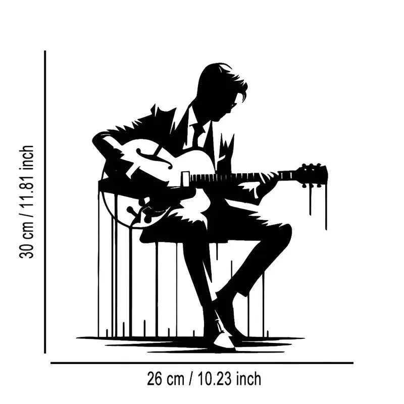 Abstract Metal Guitar Wall Art for Music Lovers