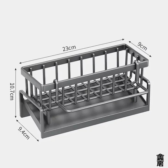 Compact Tap-Mounted Spice Shelf – Sink Organizer with Drainage Rack