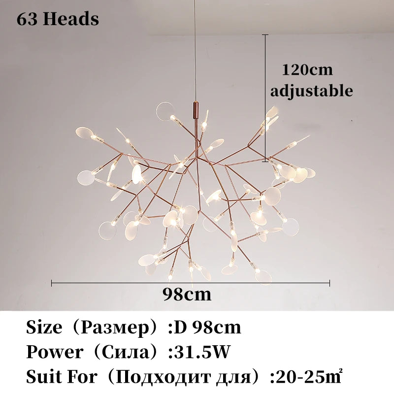 Nordic Chandelier Modern Luxury Living Room