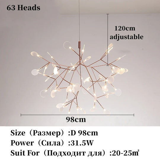 Nordic Chandelier Modern Luxury Living Room