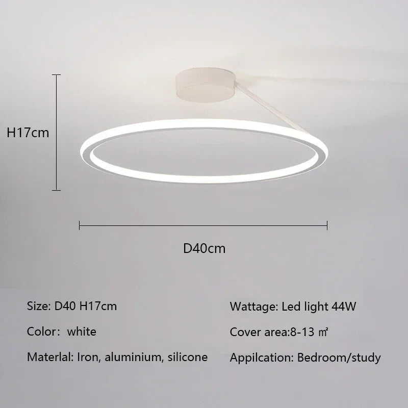 Modern Simple Circle Led Chandelier for Home