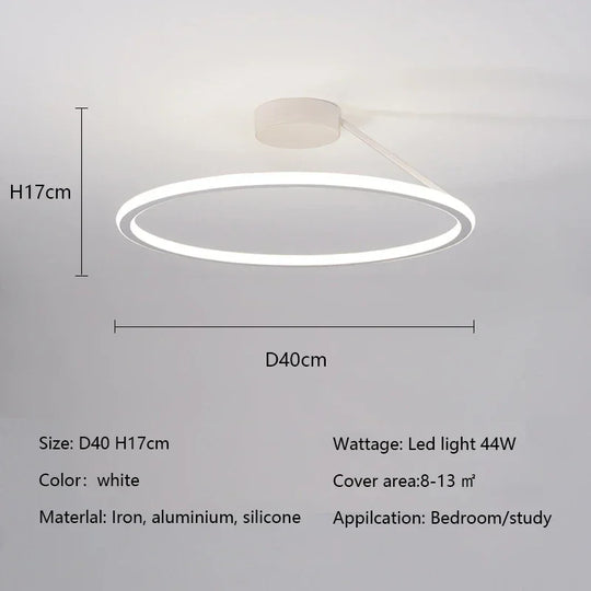 Modern Simple Circle Led Chandelier for Home