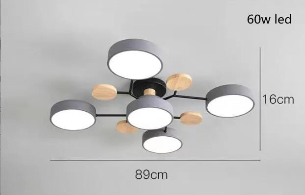 Modern Living Room Ceiling Chandelier Light Three Colors