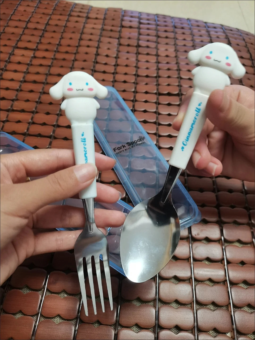 Kitty Cinnamoroll Spoon Fork 2 Pcs Set Stainless Steel