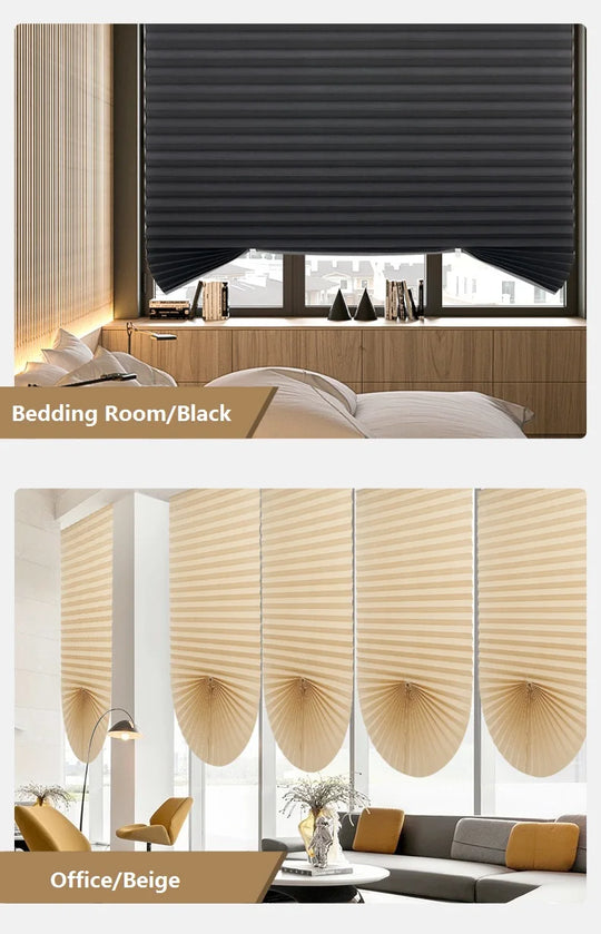 Blind for Window Self Adhesive Pleated Blinds Cordless