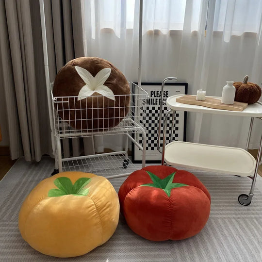 Thickened Cushion with Tomato-Shaped Pillow Vegetable