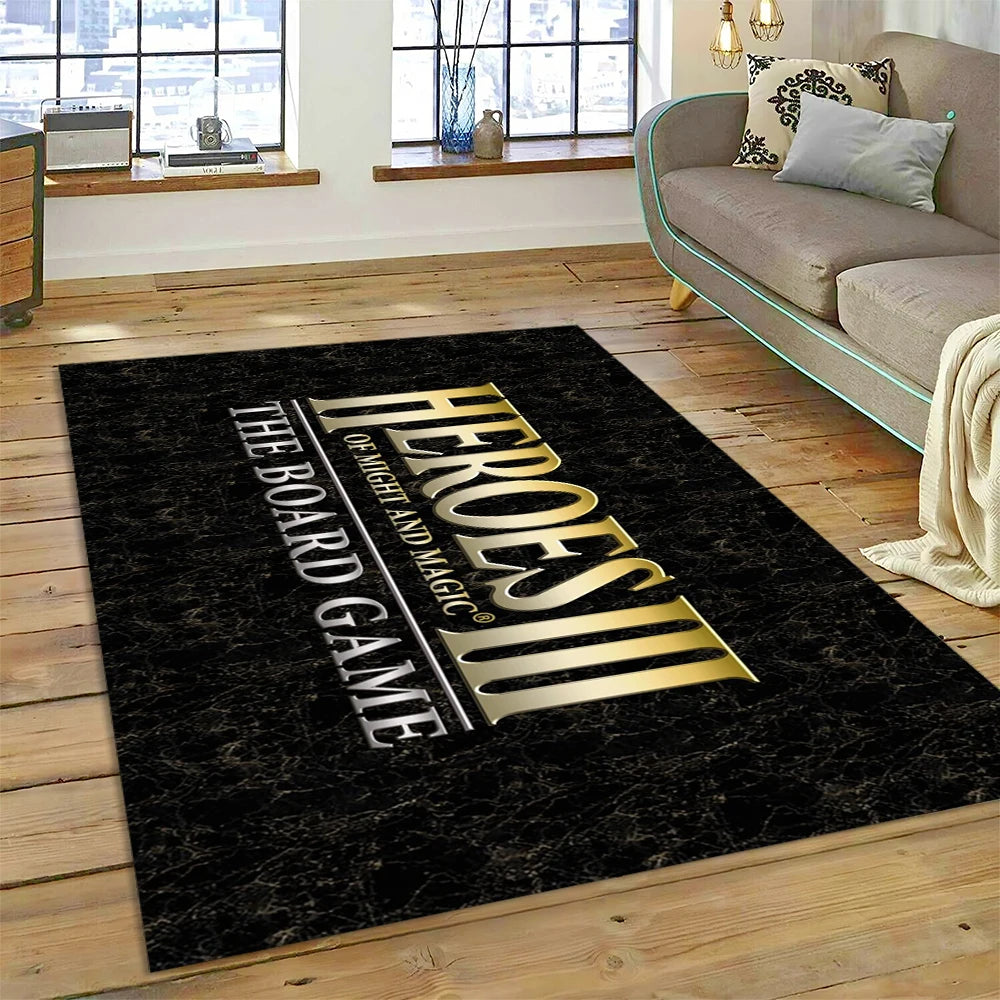 HD Heroes of Might and Magic Retro Games Rug Carpet for Living Room Bedroom Decor,Floor Mat Non-slip Decoration for Sofa Doormat