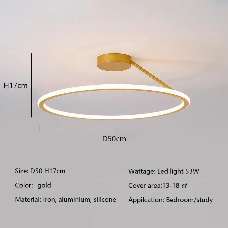 Modern Simple Circle Led Chandelier for Home