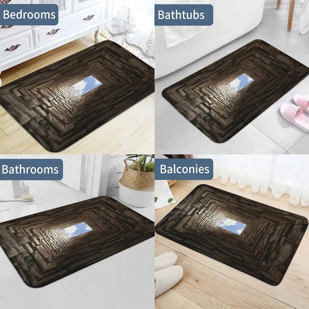 3D Optical Illusion Rug Welcome Entrance Mat Front Door