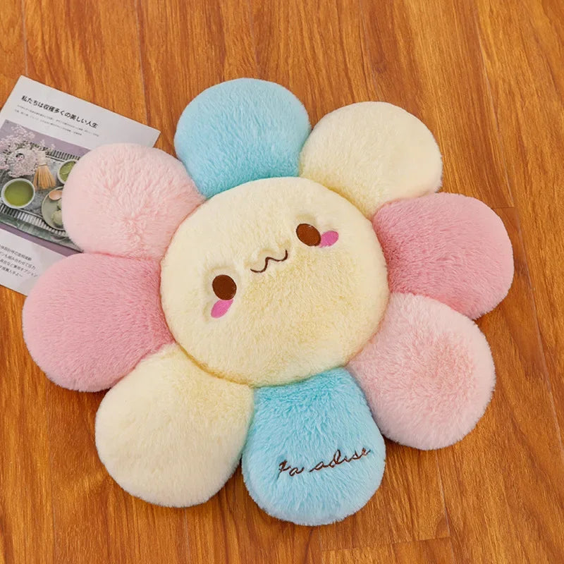 45cm Cute Colorful Round Sunflower Cushion Bedroom