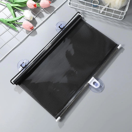 Window Roller Blinds Suction Cup Blackout Drilling Home Decor