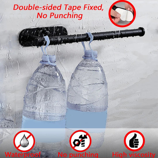 Kitchen Paper Towel Holder Adhesive Tissue Hanger Toilet Roll Paper Dispenser
