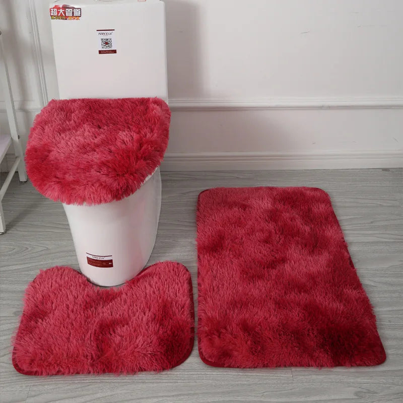 Toilet Seat Cover 3Pcs Set Bath Mat