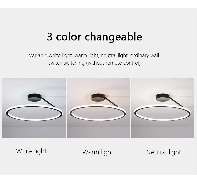 Modern Simple Circle Led Chandelier for Home