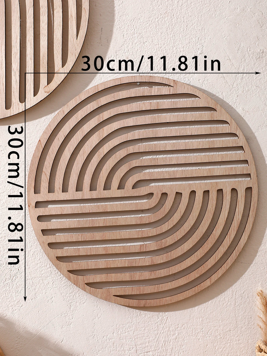 Natural Wooden Wall Hanging Wall Art Decor