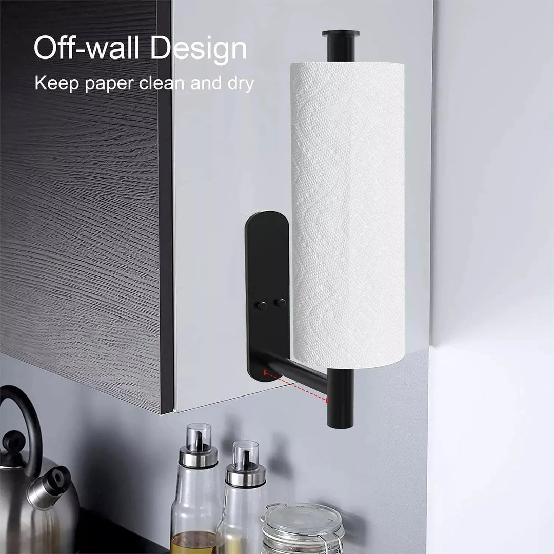 Kitchen Paper Towel Holder Adhesive Tissue Hanger Toilet Roll Paper Dispenser