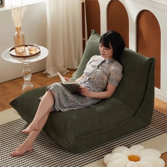 MOMO Lazy Sofa Can Lie Down And Sleep Small Room Balcony Leisure Lounger Internet Celebrity Dumplings Bedroom Single Small Sofa