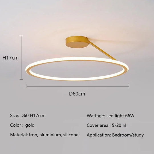 Modern Simple Circle Led Chandelier for Home
