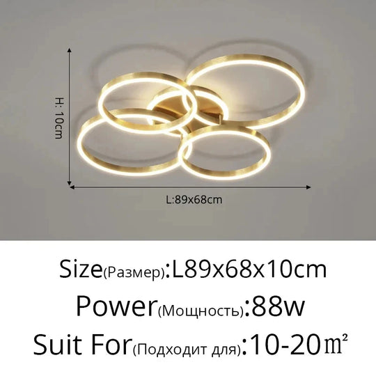 LED Indoor Ceiling Chandelier For Living Room