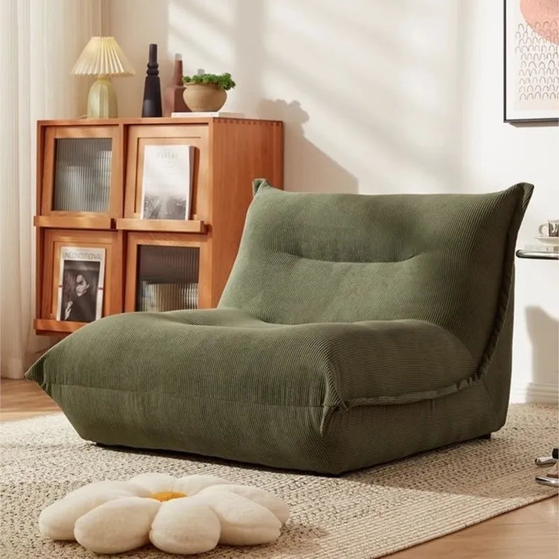 MOMO Lazy Sofa Can Lie Down And Sleep Small Room Balcony Leisure Lounger Internet Celebrity Dumplings Bedroom Single Small Sofa